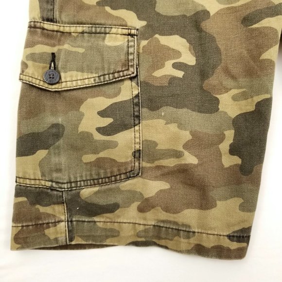 Men's Camo Cargo Shorts 32 - Picture 2 of 10
